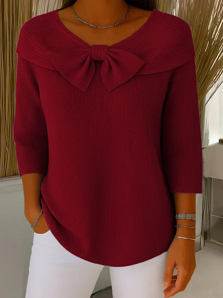 SOFÍA | Sueter Elegante con Lazo
