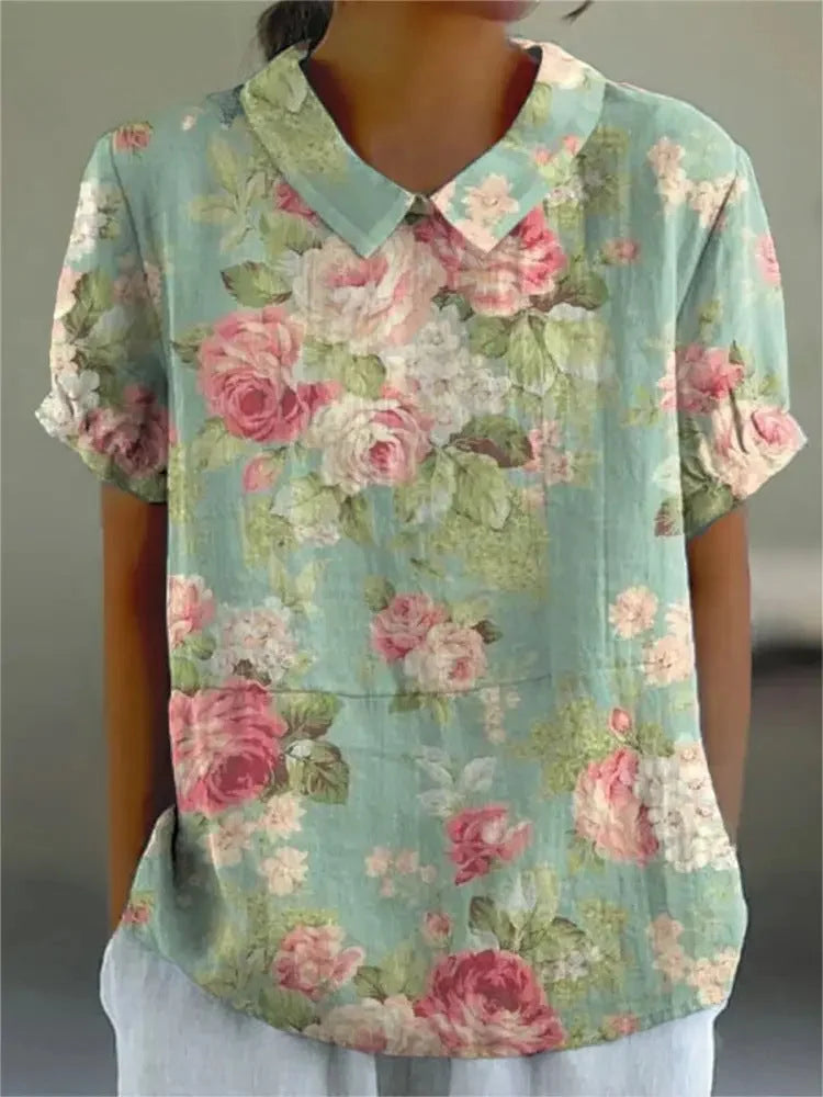 Isabella | Camisa floral retro