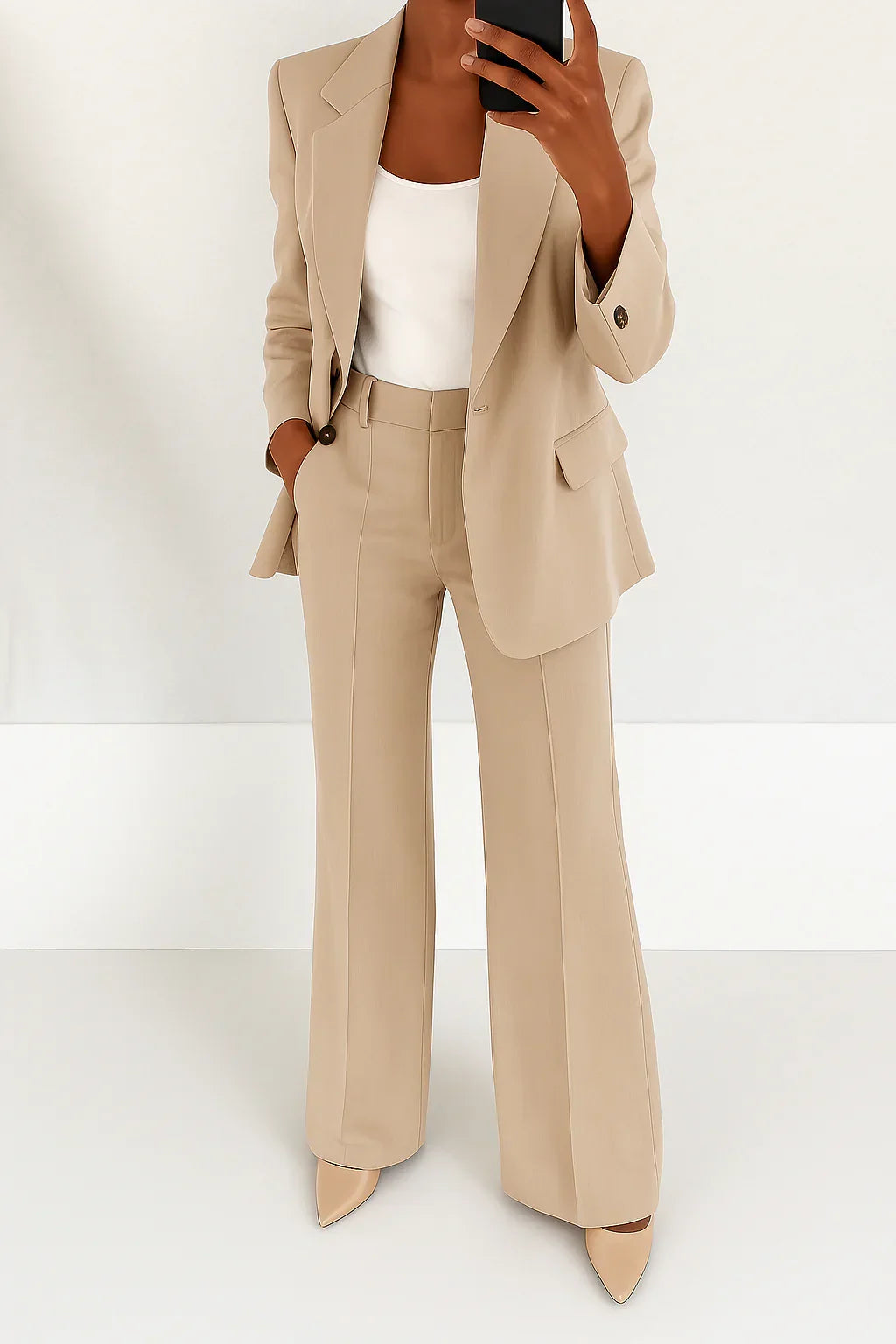 Alaine | Conjunto elegante casual de dos piezas
