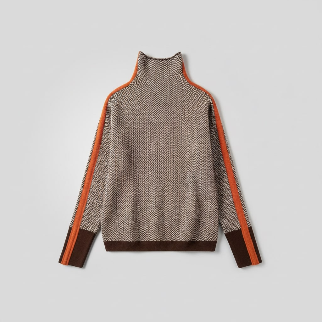 HELENA | Suéter Cuello Alto Rayado