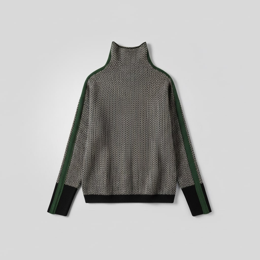 HELENA | Suéter Cuello Alto Rayado