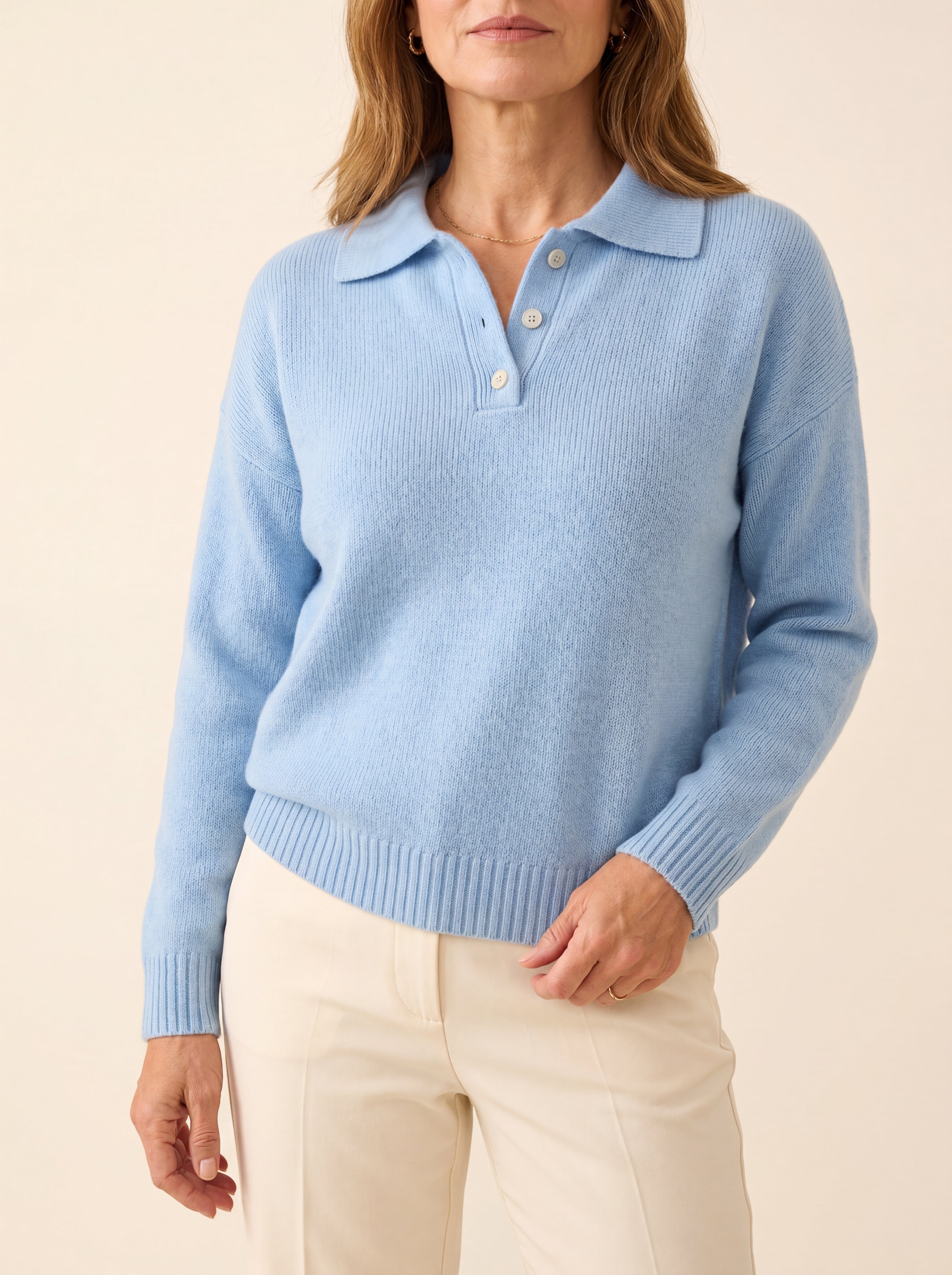 Isidora™ | Sweater tejido de cuello polo