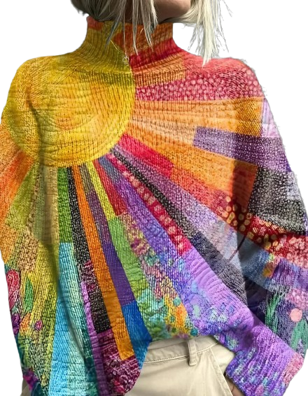 Runa | suéter de colores vivos en tejido suave