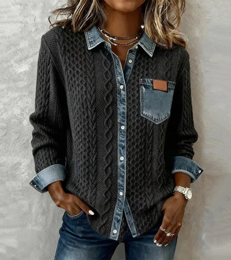 SANNE™ | Camisa Tejido Cálido y Atemporal