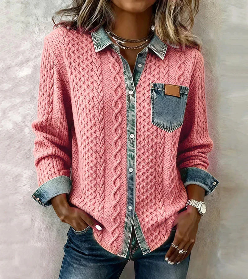 SANNE™ | Camisa Tejido Cálido y Atemporal