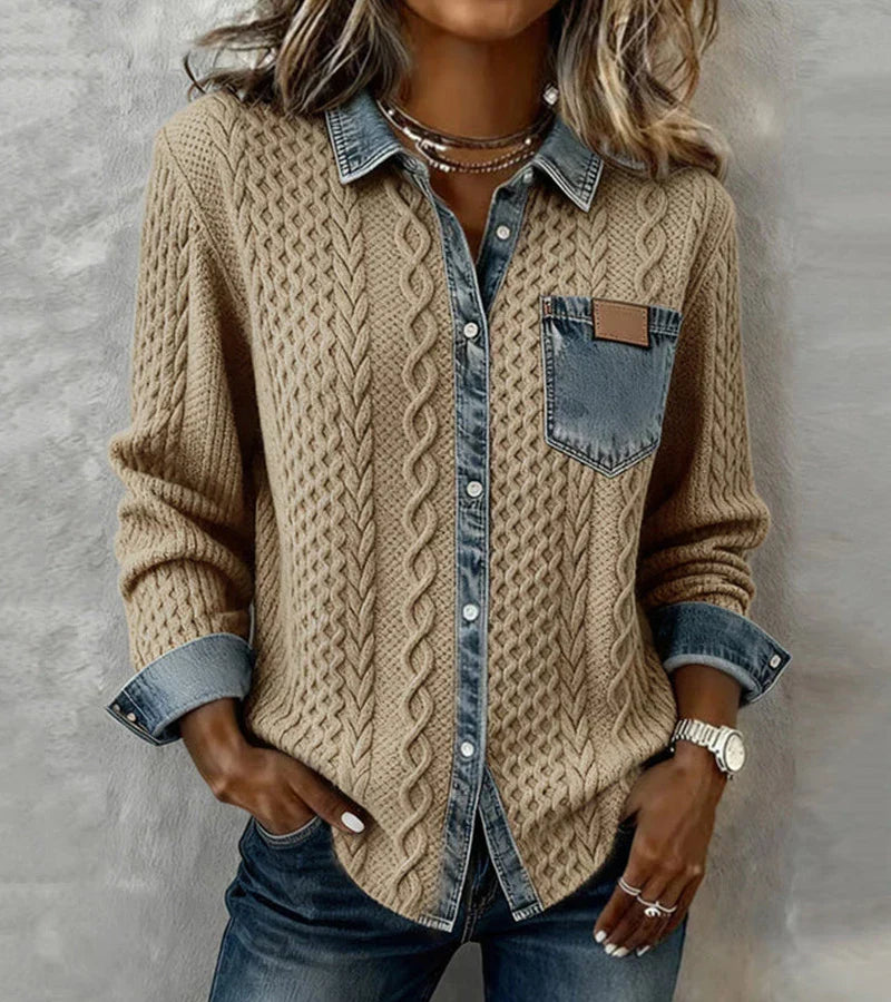 SANNE™ | Camisa Tejido Cálido y Atemporal