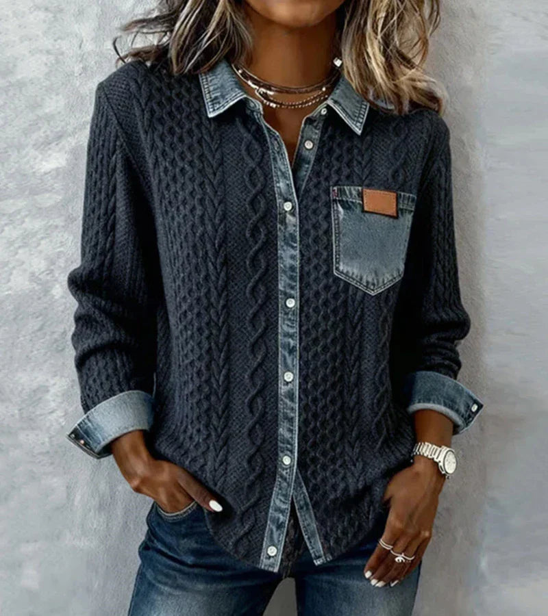 SANNE™ | Camisa Tejido Cálido y Atemporal