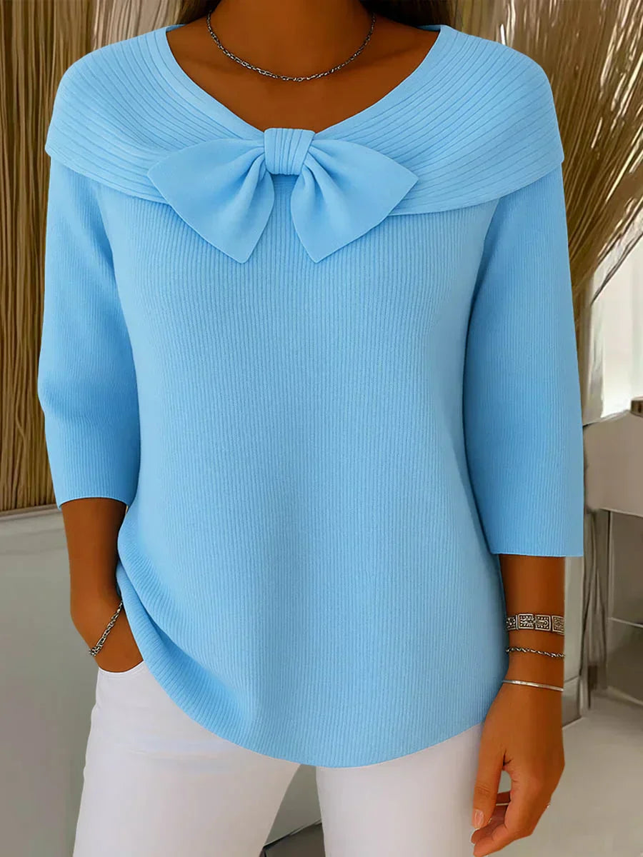SOFÍA | Sueter Elegante con Lazo